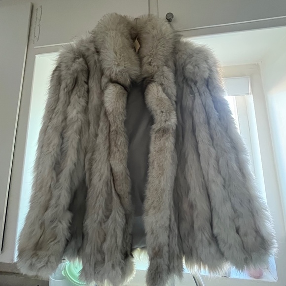 Saga Blue Fox Fur Coat - Picture 1 of 2